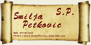 Smilja Petković vizit kartica